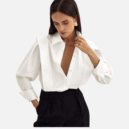 Women's Tailored Satin Shirt