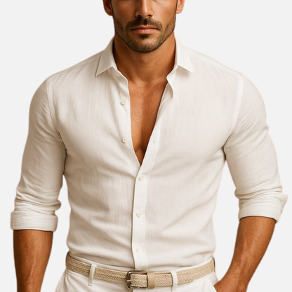 Men’s Slim Fit Shirt – Breathable Long Sleeve Casual