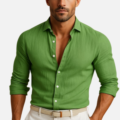 Men’s Slim Fit Shirt – Breathable Long Sleeve Casual