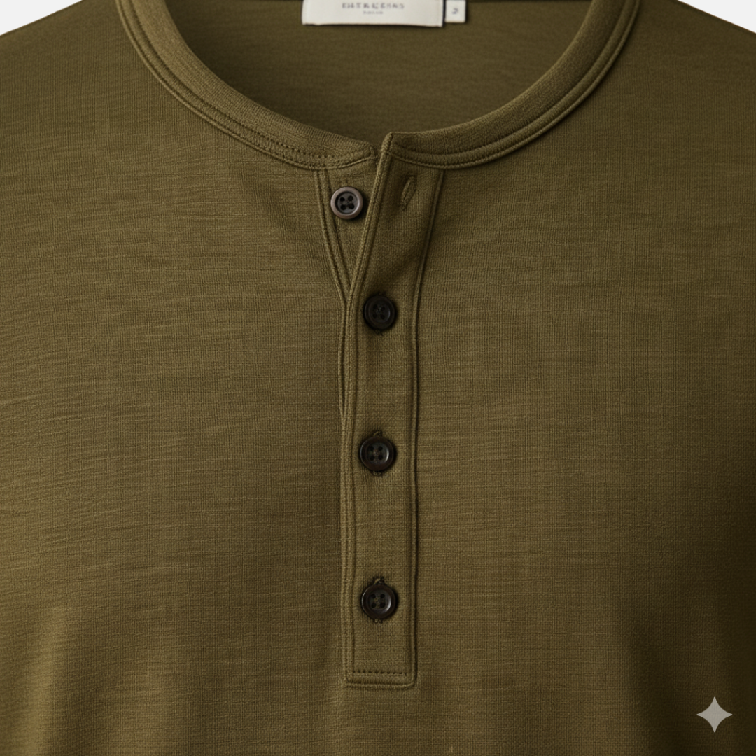 Men’s Long Sleeve Shirt – Soft Linen Blend Casual Top