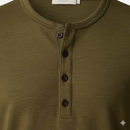 Men’s Long Sleeve Shirt – Soft Linen Blend Casual Top