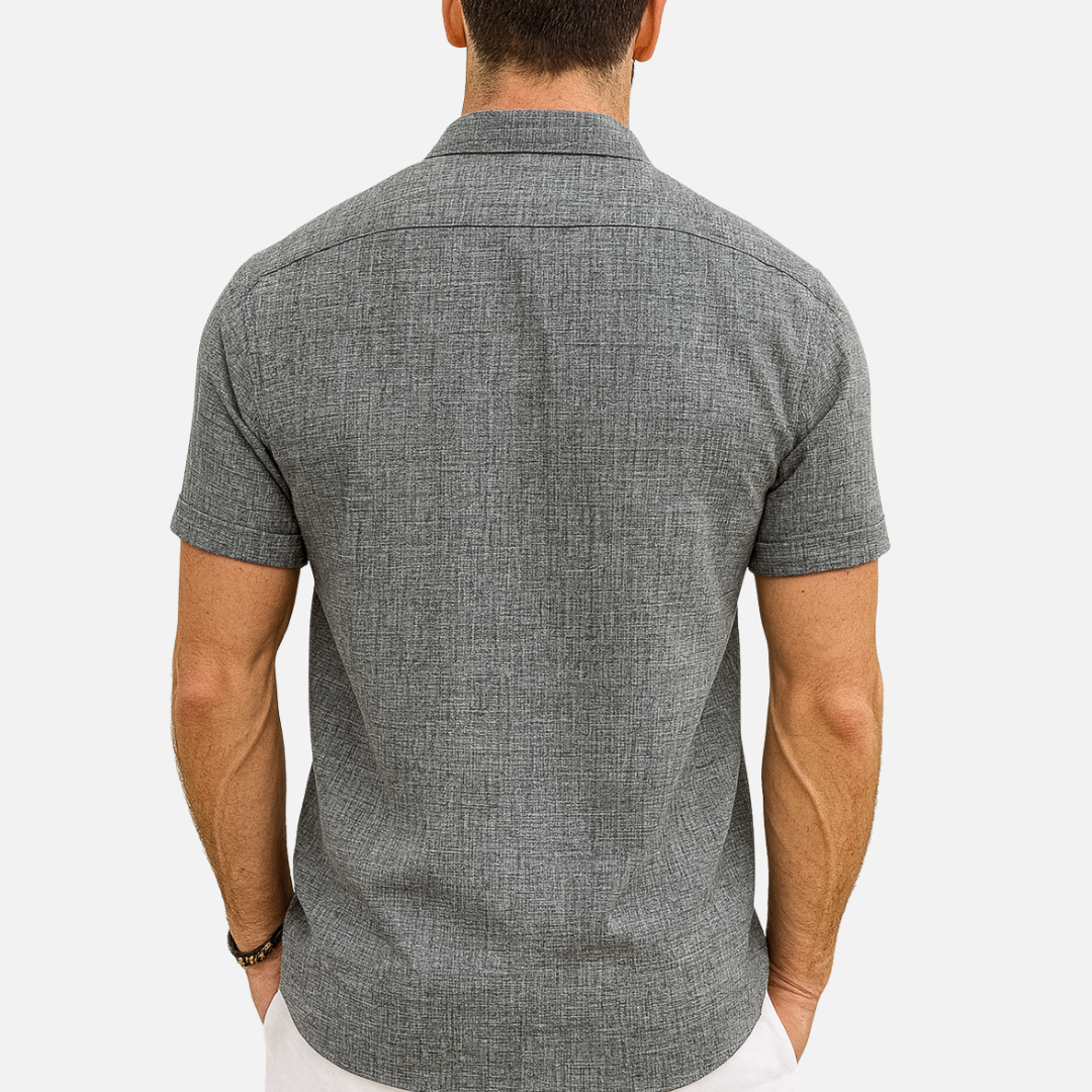 Men's Short Sleeve Linen Shirt