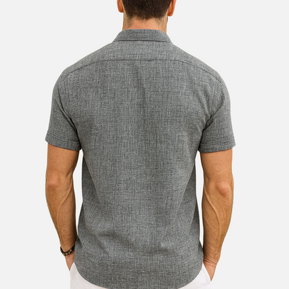 Men's Short Sleeve Linen Shirt