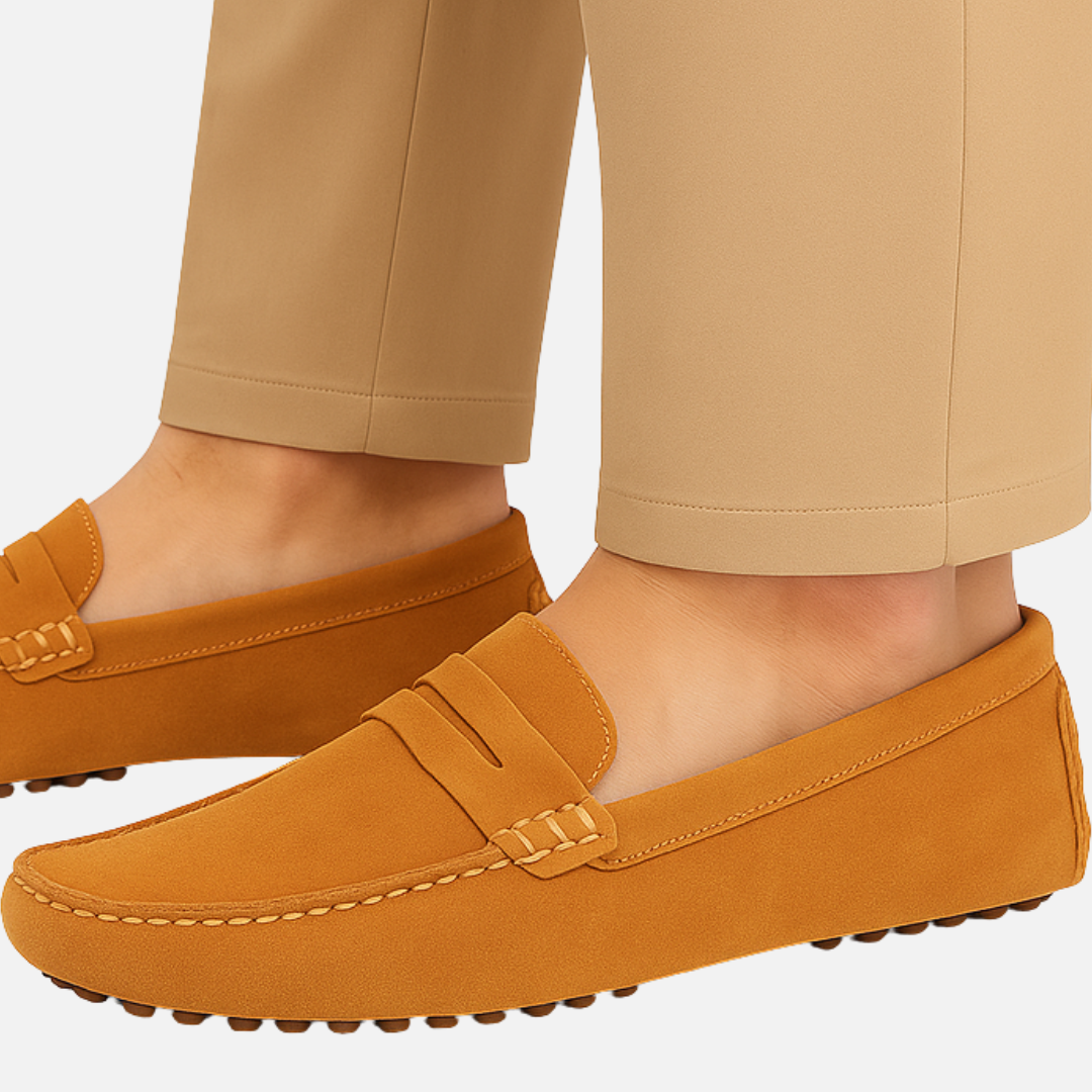 Men’s Suede Loafers – Classic Slip On Moccasin Shoes
