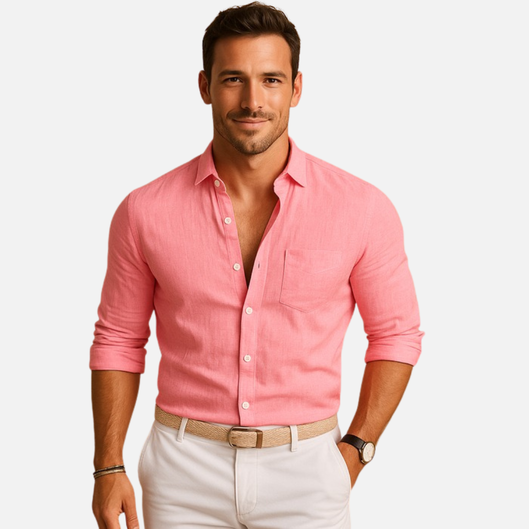 Men's Long Sleeve Slim-Fit Shirt