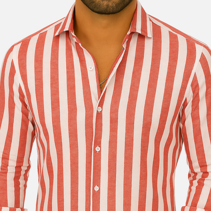 Long Sleeve Striped Men's Shirt