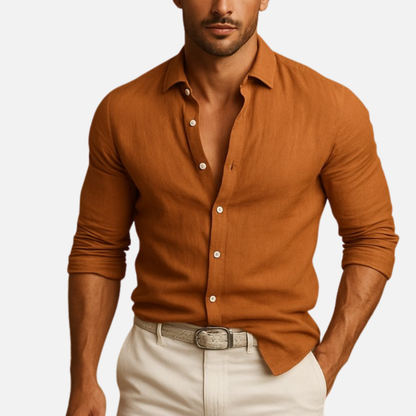 Men's Long Sleeve Slim-Fit Shirt