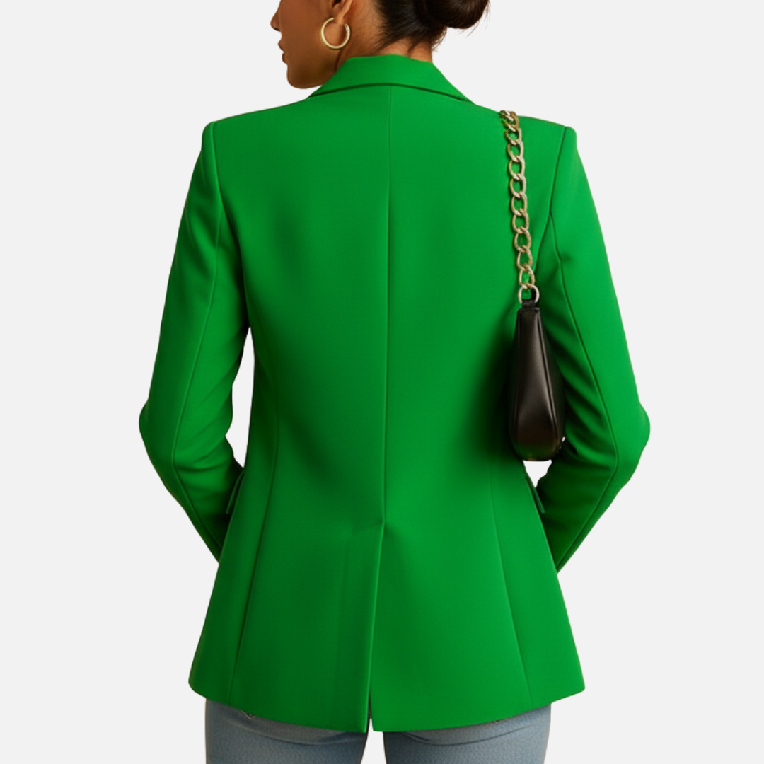 Women’s Casual Elegant Blazer - Tailored Single-Button Jacket