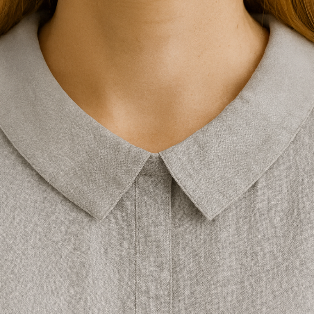 Women's Short Sleeve Linen Shirt