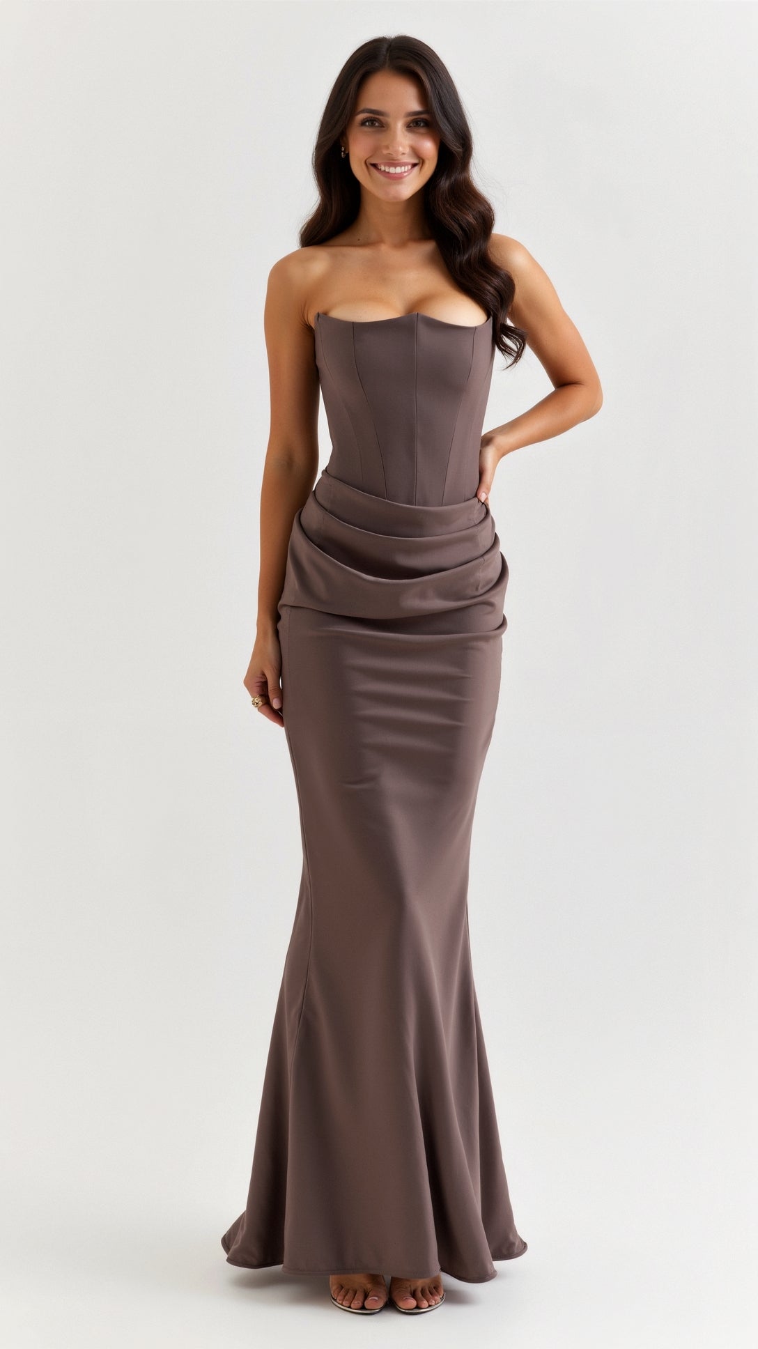 Bella | Women’s Wedding Guest Column Maxi Dress 3