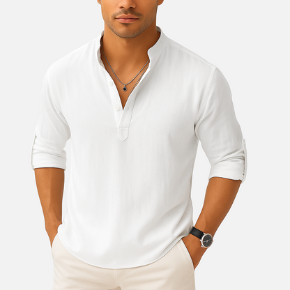 Men’s Long Sleeve Polo Shirt – Smart Breathable Top