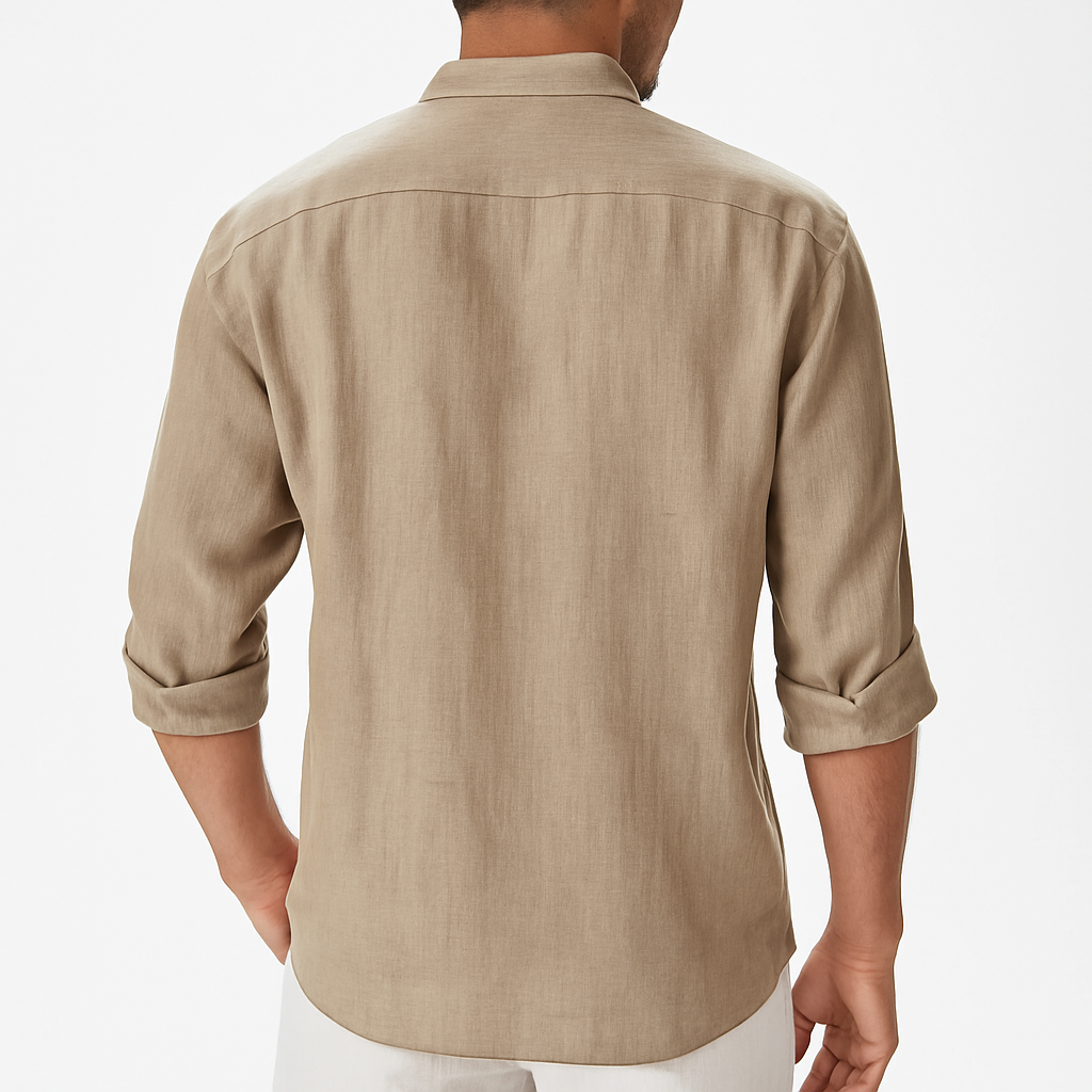 Men’s Long Sleeve Polo Shirt – Smart Breathable Top