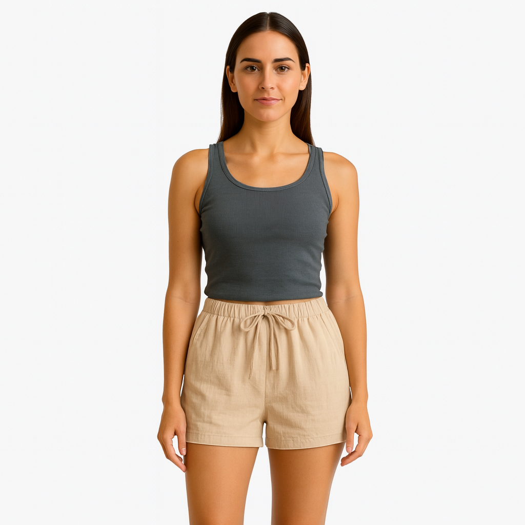 Women’s Linen Shorts - Casual Breathable Shorts