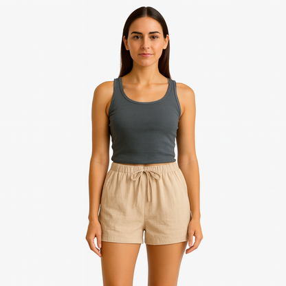 Women’s Linen Shorts - Casual Breathable Shorts