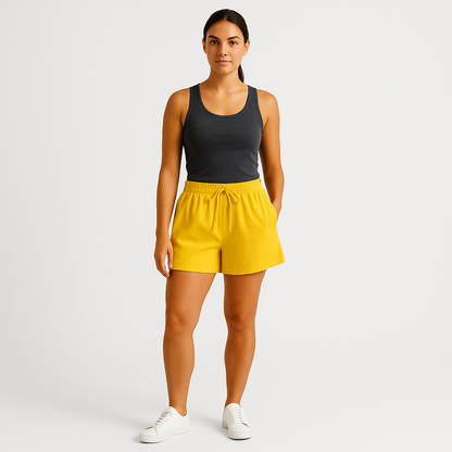 Women’s Linen Shorts - Casual Breathable Shorts