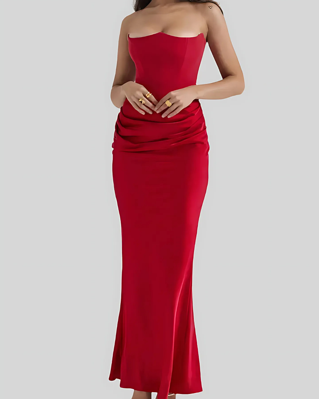 Claire | Women’s Wedding Guest Draped Maxi Dress 4