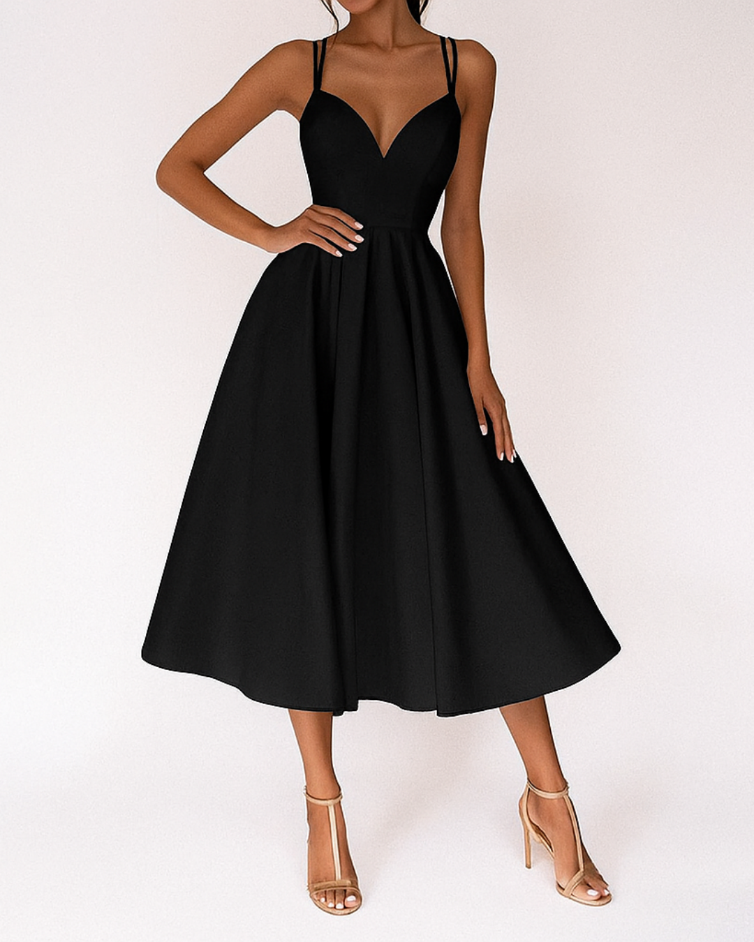 Daisy | Women Wedding Guest Strappy Midi Dress 3