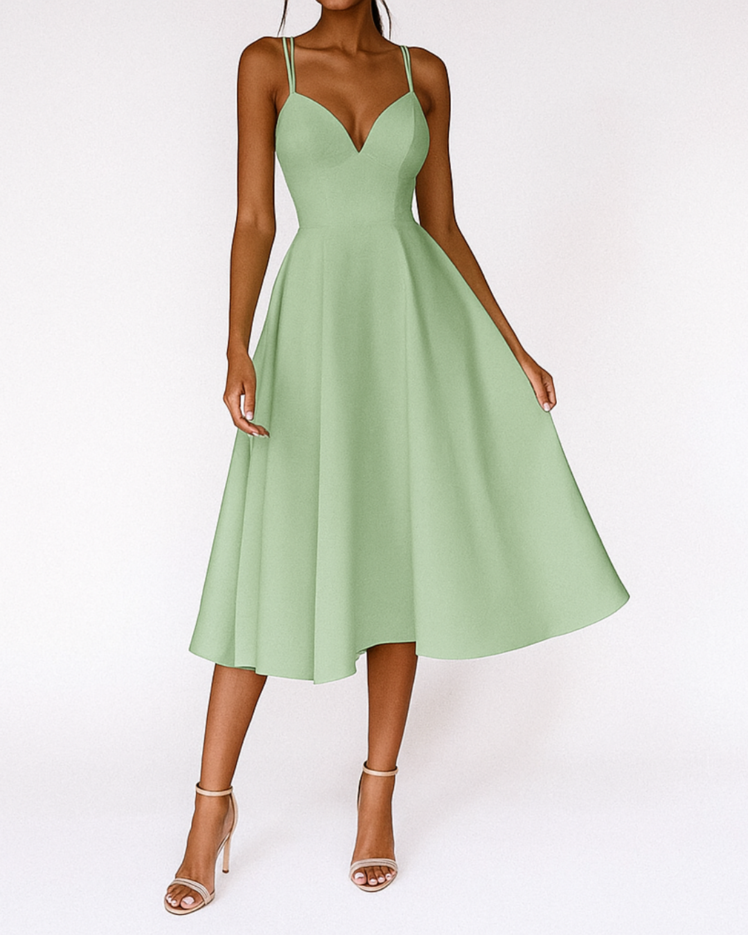 Daisy | Women Wedding Guest Strappy Midi Dress 5