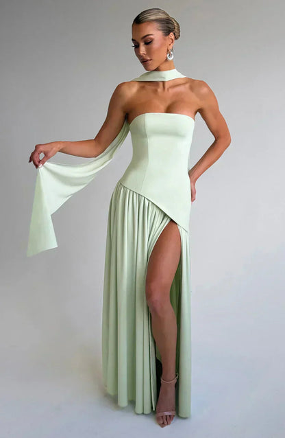 Emily | Women Wedding Guest Asymmetric Maxi Dress 10