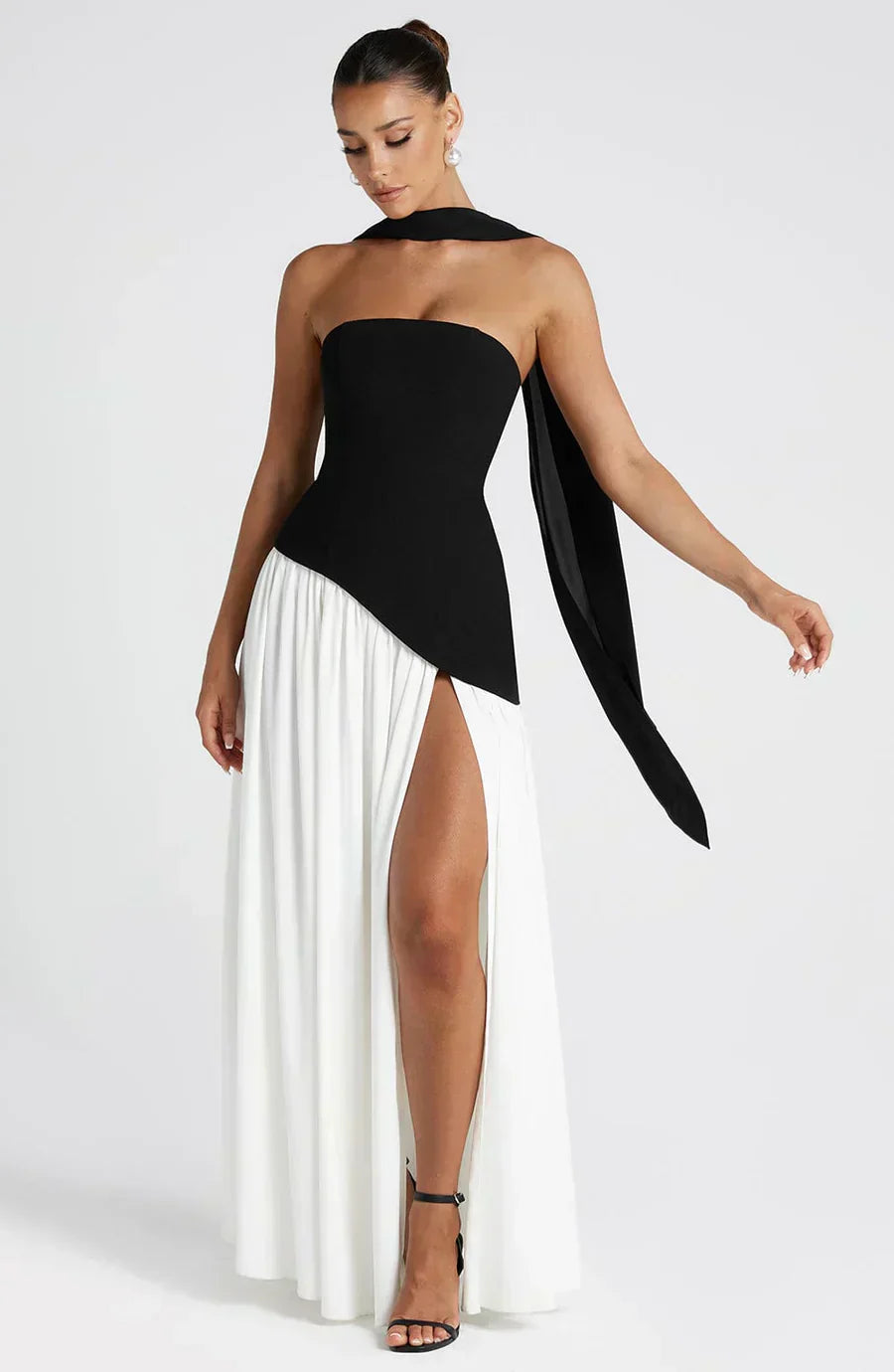 Emily | Women Wedding Guest Asymmetric Maxi Dress 4