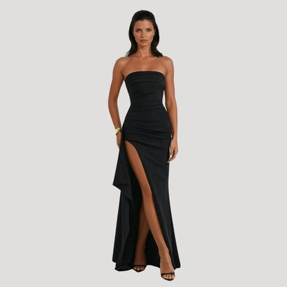 Emma | Women’s Wedding Guest Strapless Maxi Dress 1