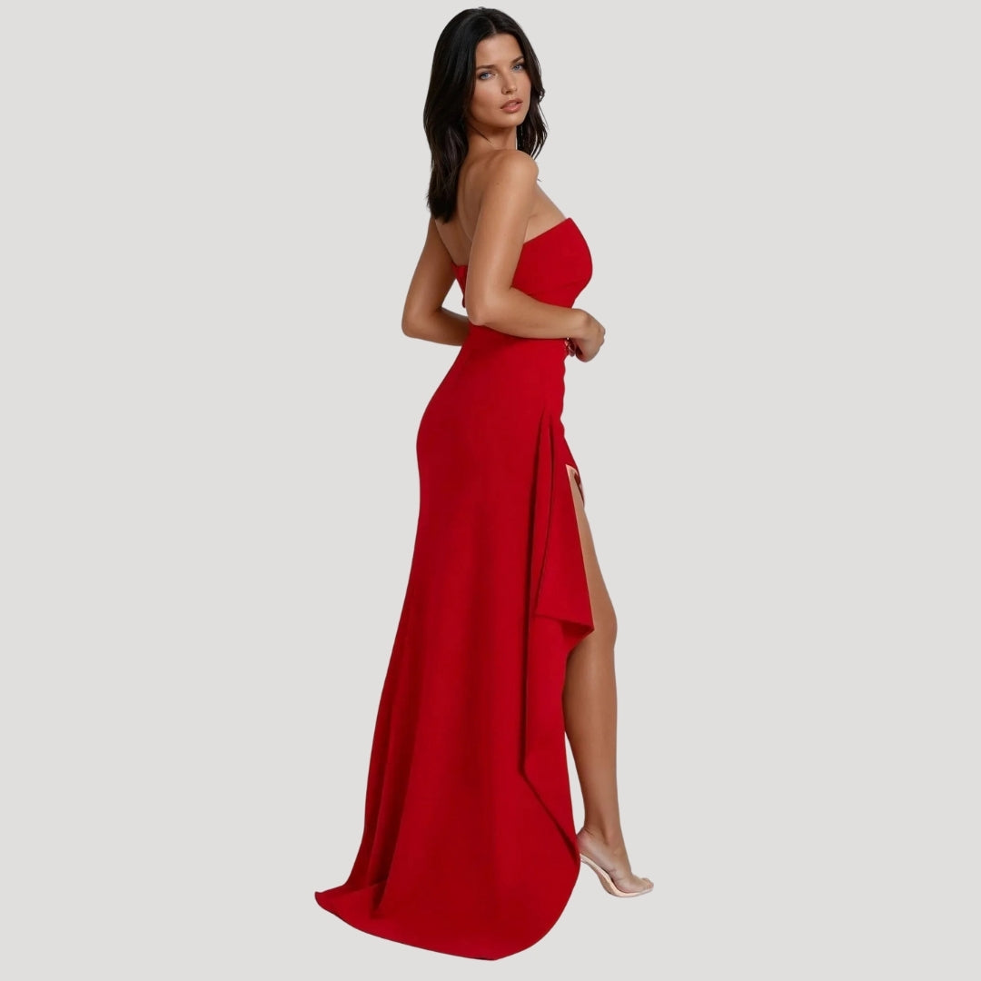 Emma | Women’s Wedding Guest Strapless Maxi Dress 8