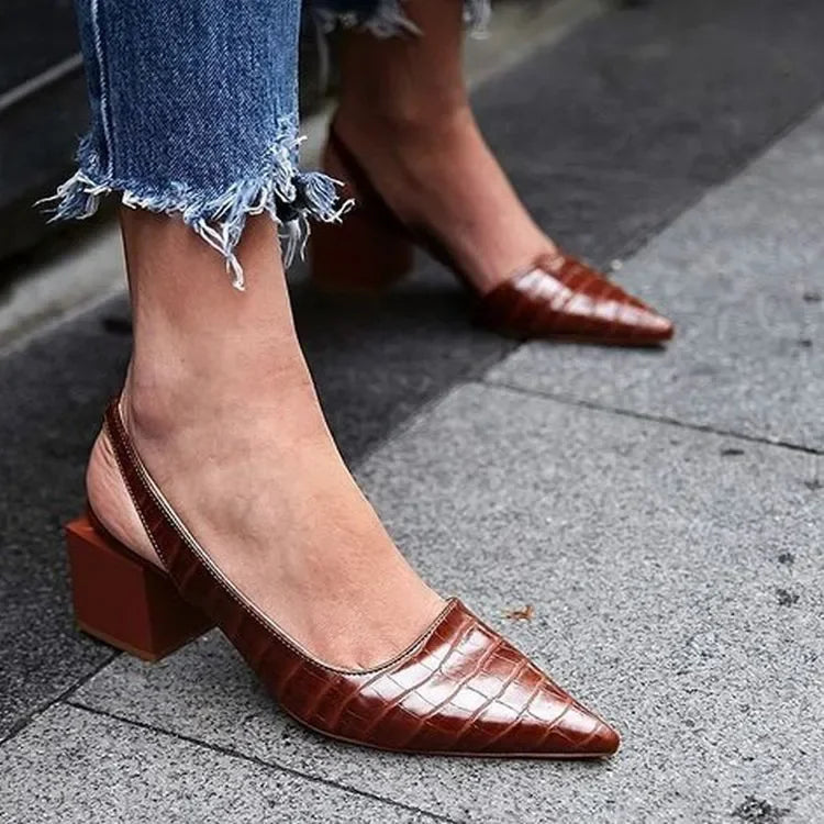 Erica | Women's Slingback Pointed Toe Heels 3