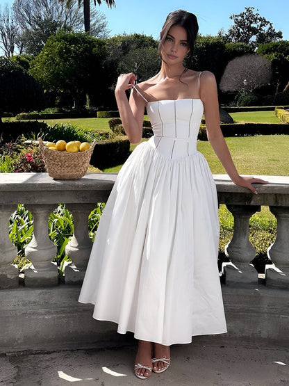 Gabriella | Women’s Wedding Guest Elegant Corset Midi Dress 2