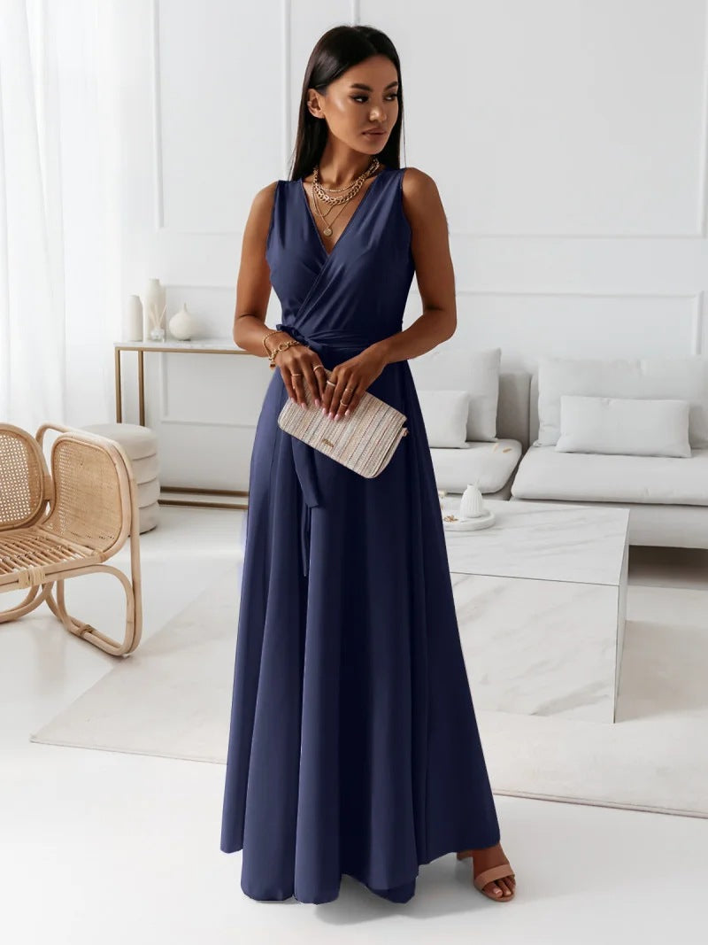 Hailey | Women Wedding Guest Elegant Wrap Maxi Dress 5
