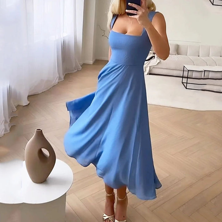 Hannah | Women Wedding Guest Elegant Square Midi Dress 2