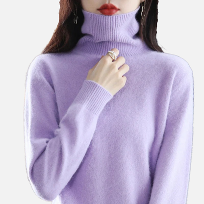 Women’s Soft Turtleneck Knit Sweater