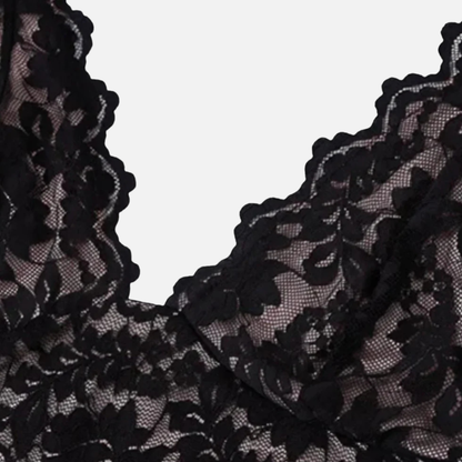 Women’s Black Lace Halter Maxi Dress