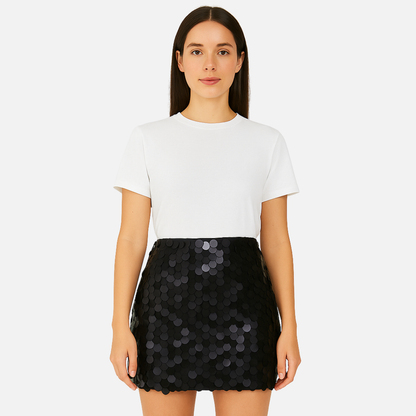 Women’s Sequin Mini Skirt – Sparkly Party Skirt