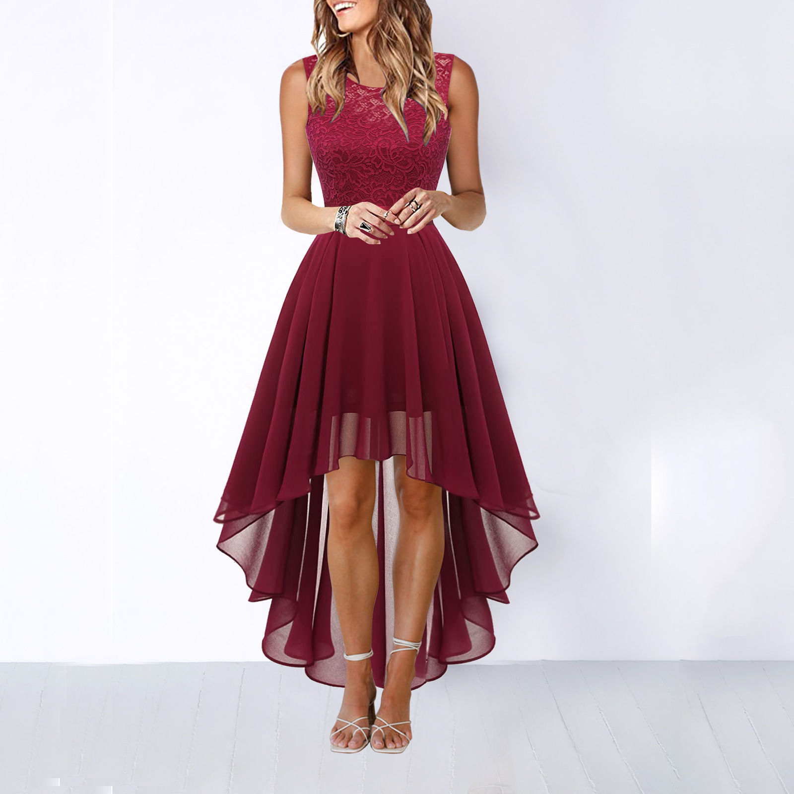 Kaitlyn | Women’s Wedding Guest High-Low Elegant Dress 3