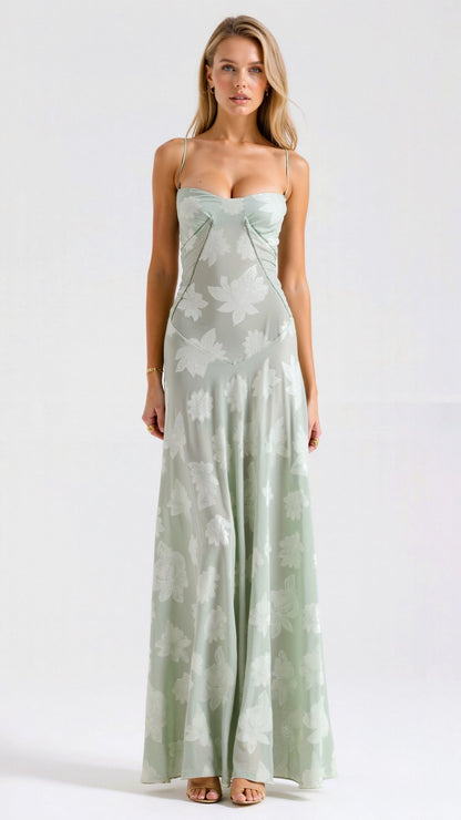Lauren | Women’s Wedding Guest Dress Bustier Maxi Dress 5