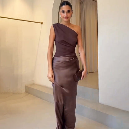 Maya | Women Wedding Guest Dress One-Shoulder Evening Dress 1
