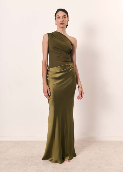 Maya | Women Wedding Guest Dress One-Shoulder Evening Dress 4