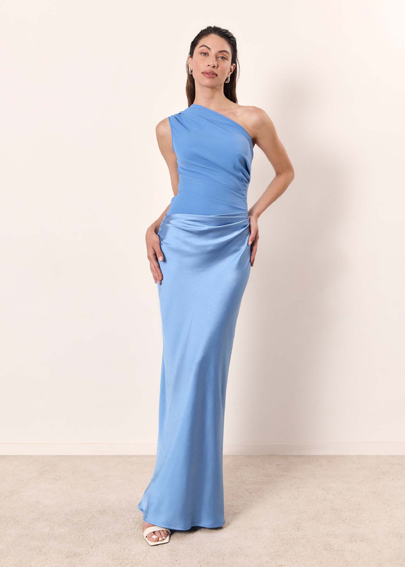 Maya | Women Wedding Guest Dress One-Shoulder Evening Dress 5