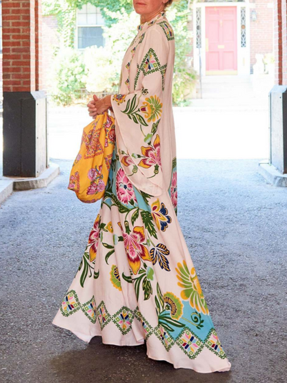 Noelle | Women's Long Sleeve Floral Maxi Dress 5