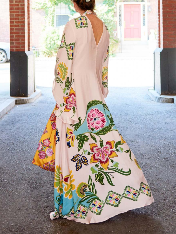 Noelle | Women's Long Sleeve Floral Maxi Dress 6