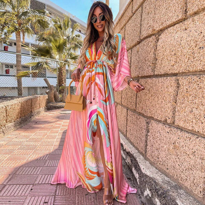 Paige | Women's Slit V-Neck Maxi Dress 0