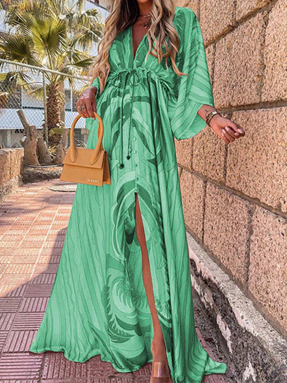 Paige | Women's Slit V-Neck Maxi Dress 5