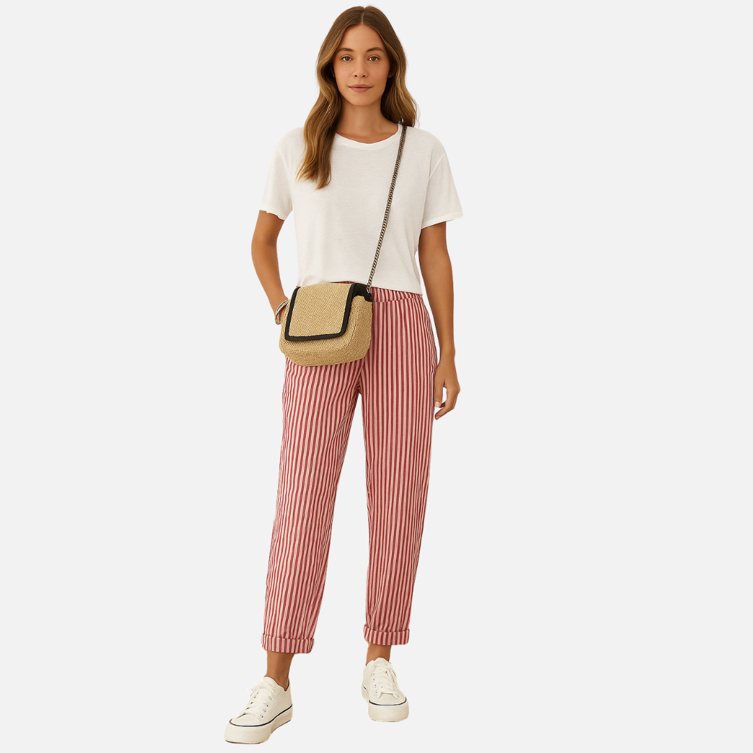 Long Linen Pants - Women's Breathable Pants