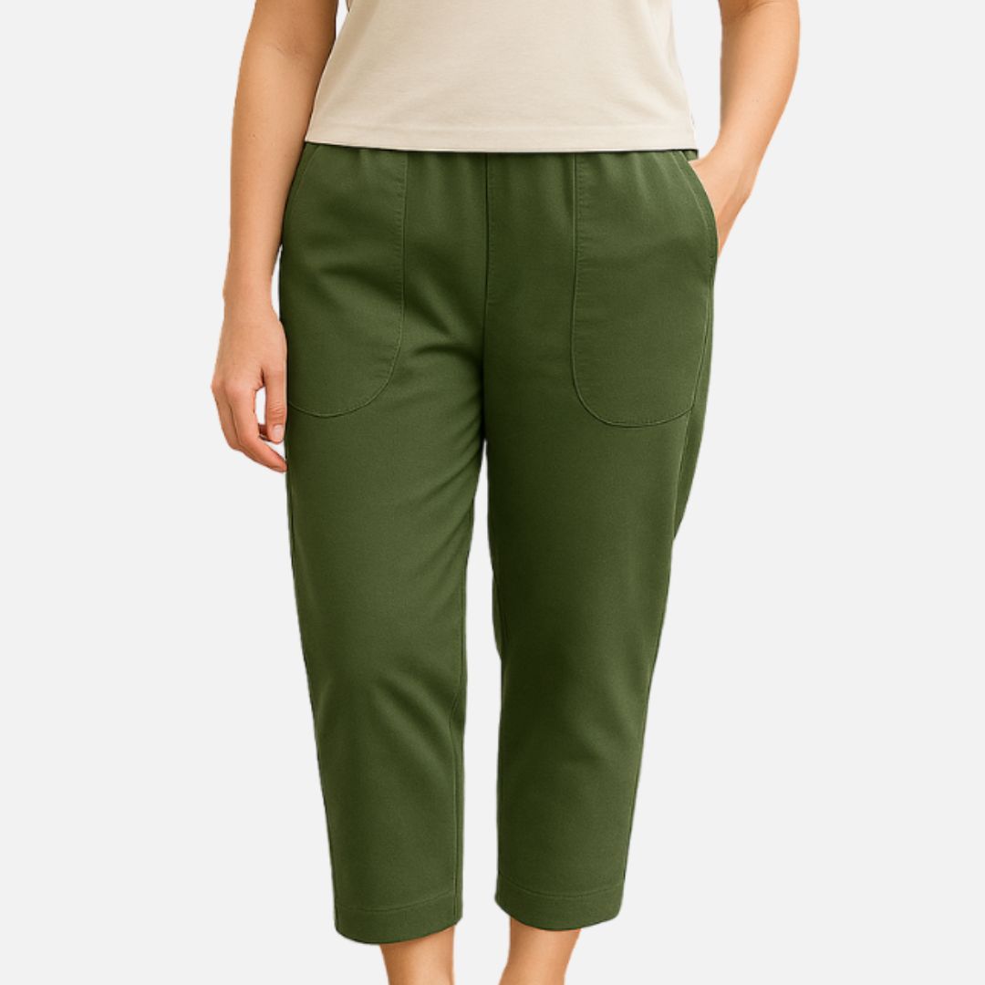 Women's Wide Leg Linen Trousers - Breathable High Waisted Summer Pants