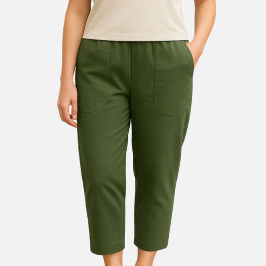 Women's Wide Leg Linen Trousers - Breathable High Waisted Summer Pants